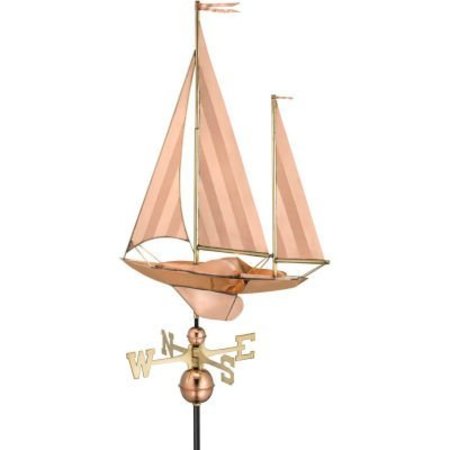 GOOD DIRECTIONS Good Directions Large Sailboat Weathervane, Polished Copper 9907P